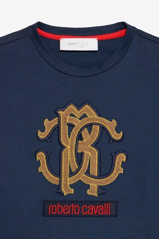 JU Embroidered Logo T-shirt JU Embroidered Logo T-shirt NAVY VJT60G-JD001