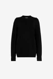 RC Stud-embellished crew-neck jumper Black RKM602-MQ001