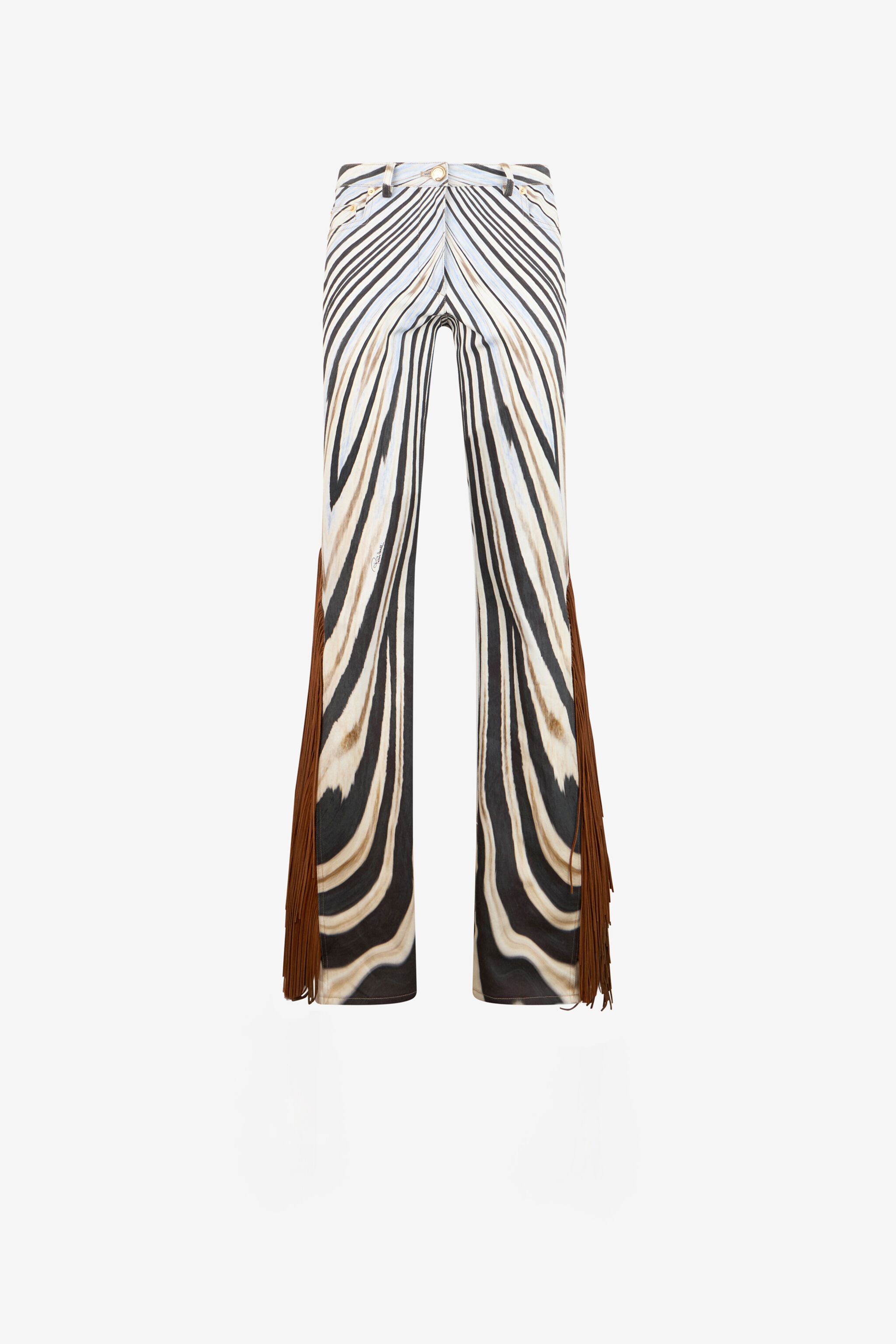 RC Zebra Print Flared Jeans RC Zebra Print Flared Jeans NATURAL/BLACK XQJ209-DAT26