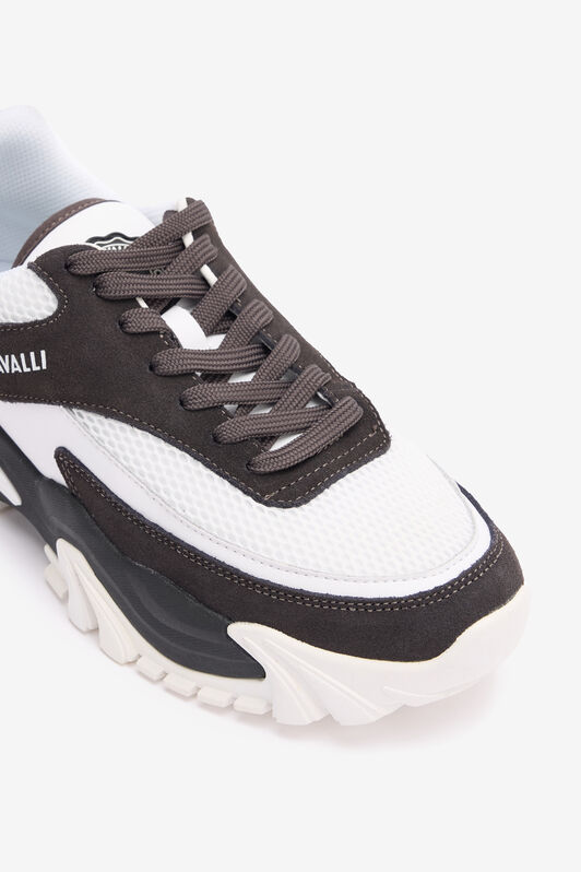 JC Sneakers Mit Einsätzen Und Logo JC Sneakers Mit Einsätzen Und Logo Schwarz/Weiß TFS029-TF262