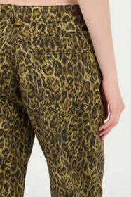 JC Wide Leg Trousers Khaki Animal Print VERDE 185 VFJ046-VF255