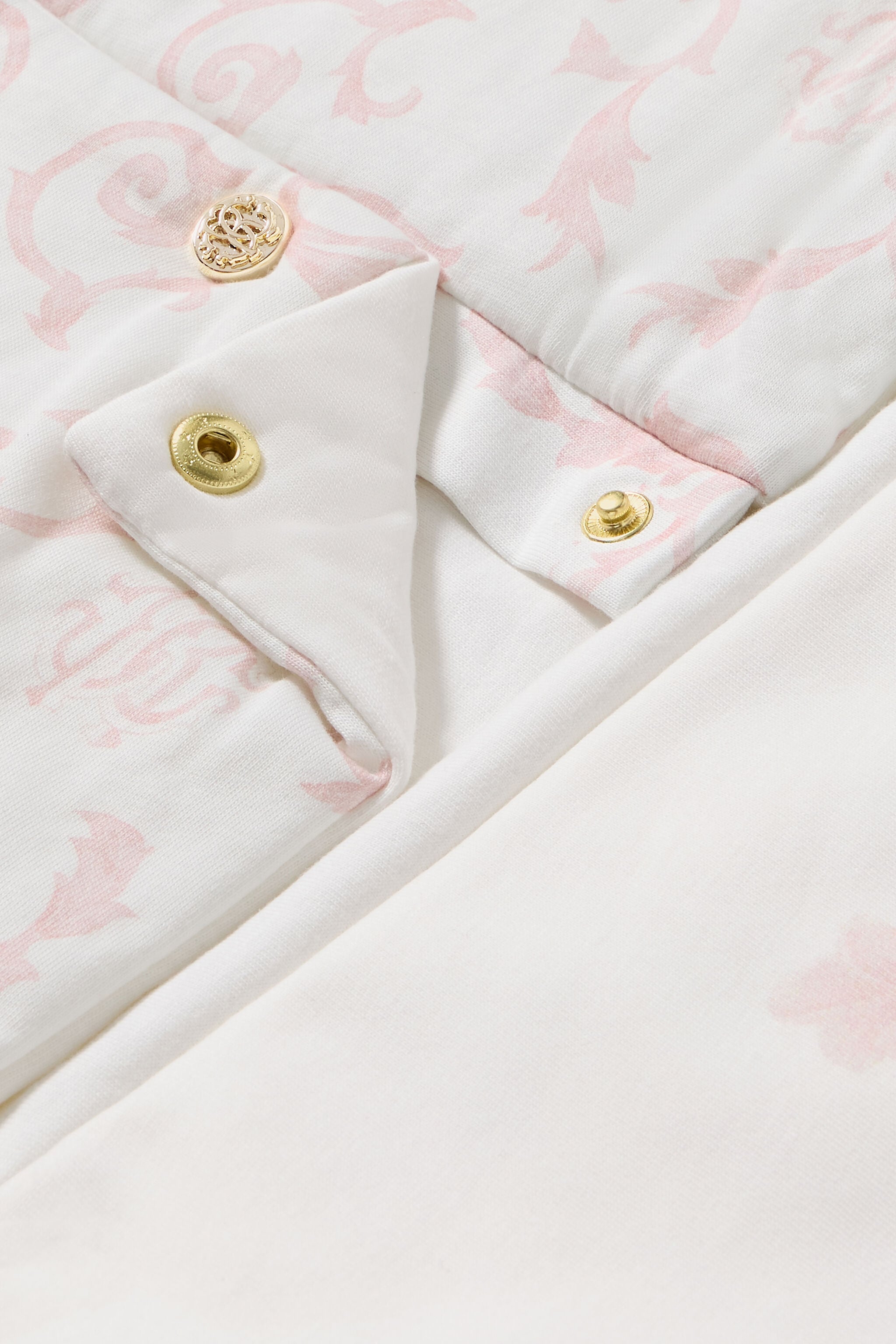 JU Sleeping Bag With Floral Print And RC Monogram JU Sleeping Bag With Floral Print And RC Monogram Pink UJT807-JFO36