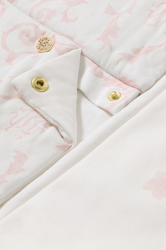 JU Sleeping Bag With Floral Print And RC Monogram JU Sleeping Bag With Floral Print And RC Monogram Pink UJT807-JFO36