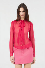 RC Fuchsiafarbene Bluse Mit Schluppe CHERRY SOT70Y-SE005