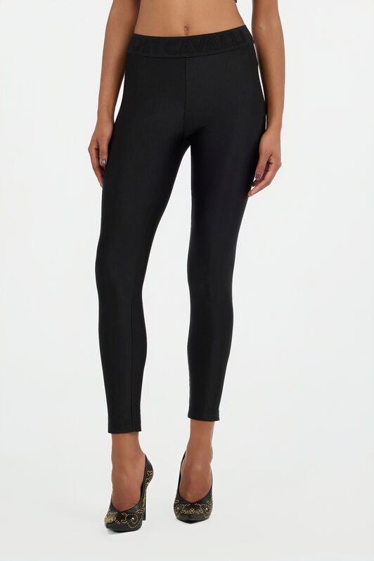 JC Leggings Noirs à Bande Logo JC Leggings Noirs à Bande Logo BLACK VFS012-VF270