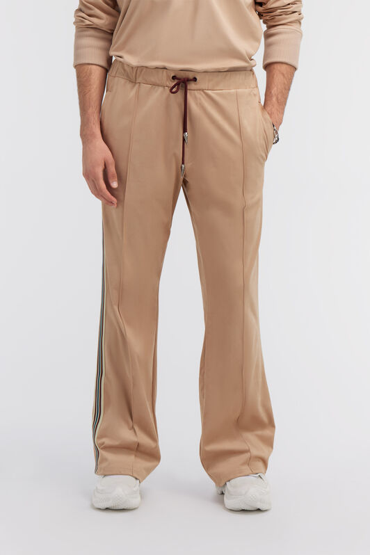 RC Pantalon Évasé Beige à Bandes Latérales Marron clair SRT25F-TO004