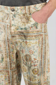 JC Persian Tarot Print Jeans SHIFTING SAND WFJ002-WF015
