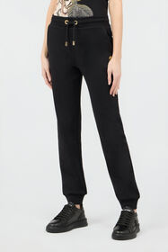 RC Joggers Neri in Cotone con Monogram RC BLACK SOT20G-CF008