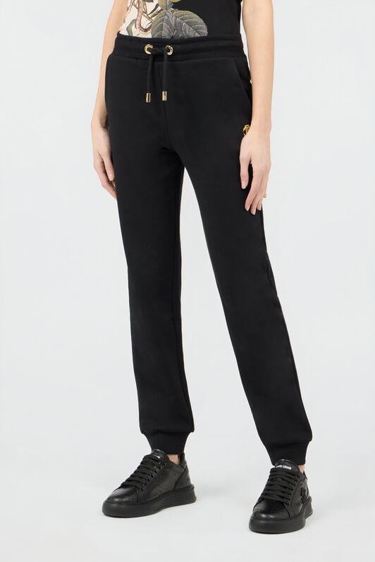 RC Joggers Neri in Cotone con Monogram RC RC Joggers Neri in Cotone con Monogram RC BLACK SOT20G-CF008