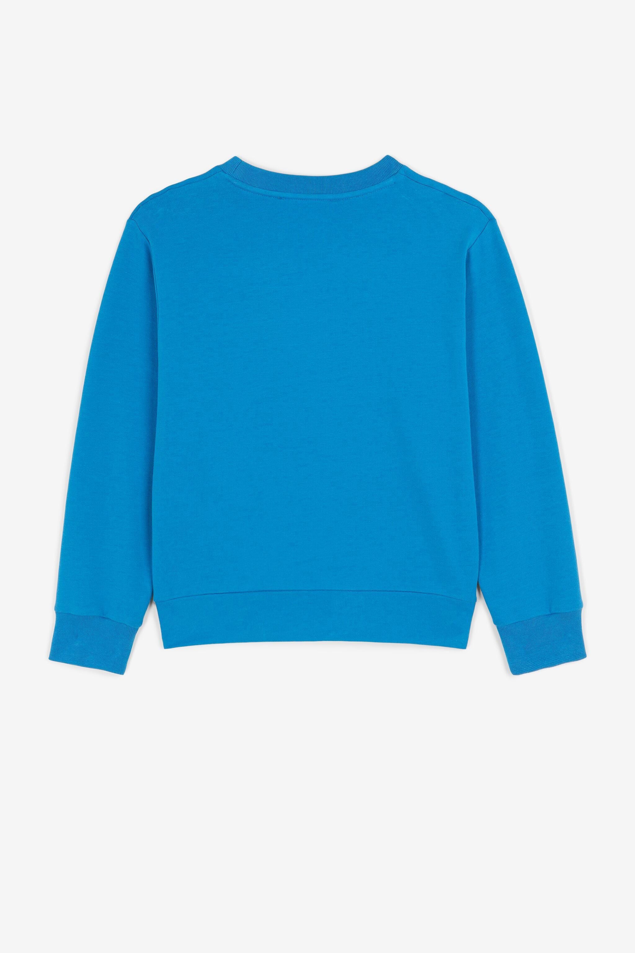 JU Shark-print sweatshirt Blue QJT953-CF050