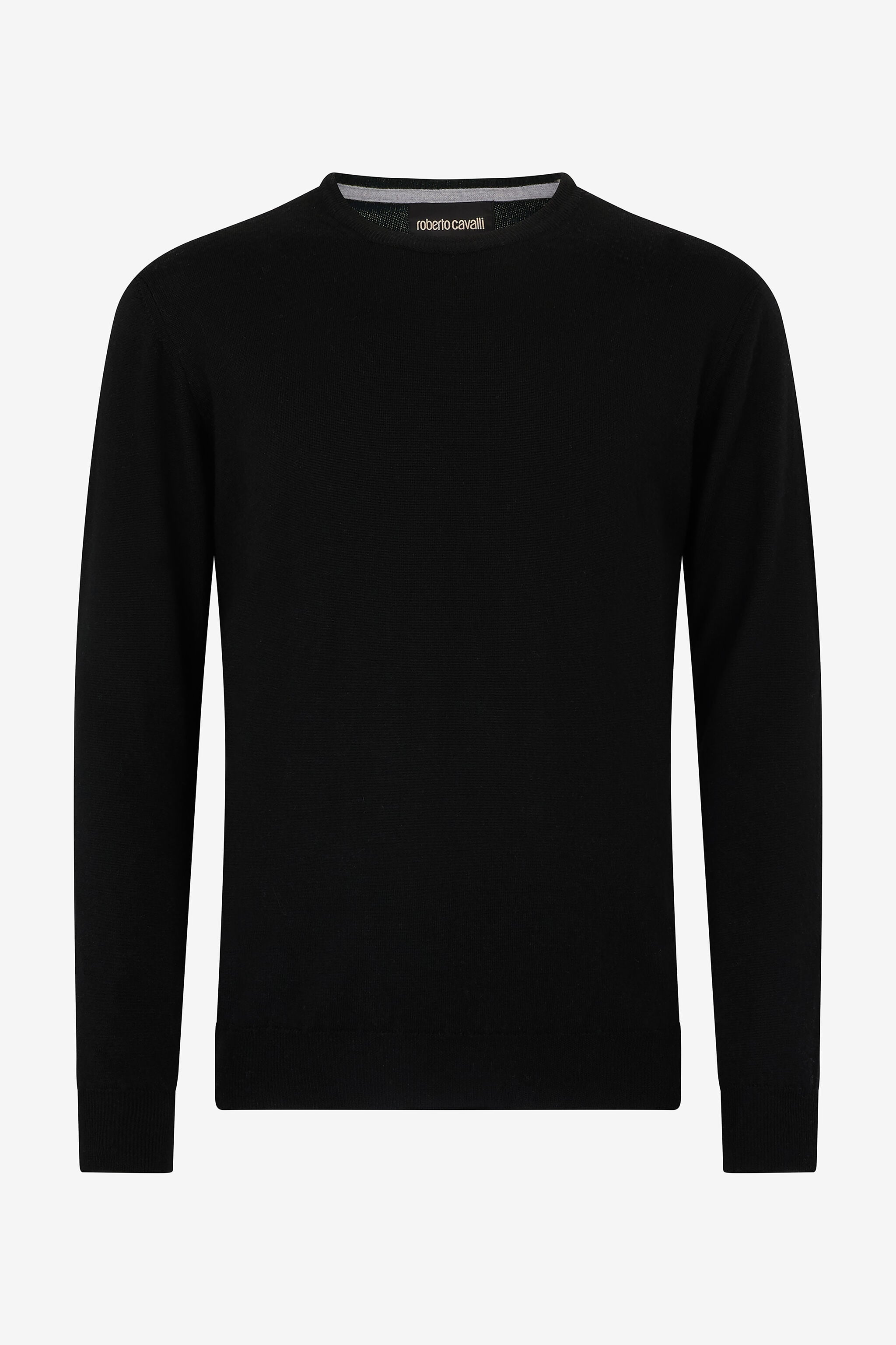 RC Pullover Mit Rundhalsausschnitt Aus Wolle RC Pullover Mit Rundhalsausschnitt Aus Wolle Schwarz POM60D-MQ001