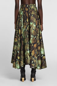 RC Gonna midi plissettata con stampa NATURALE/MILITARE PKT313-4QE38