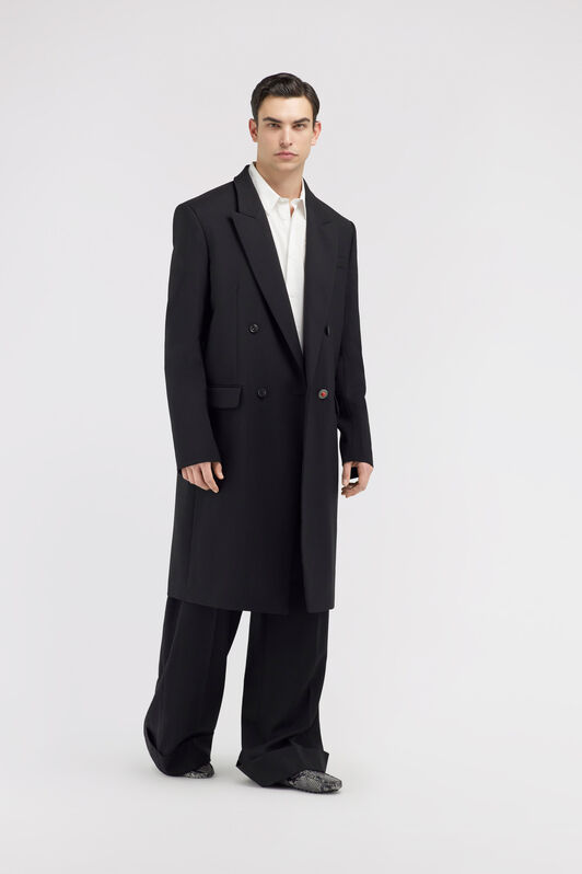 RC Black Coat Double Breasted RC Black Coat Double Breasted Black SRT500-VW001