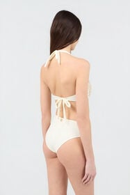 RC One-Piece with Luminous Jaguar Motif IVORY SOW00D-4G002