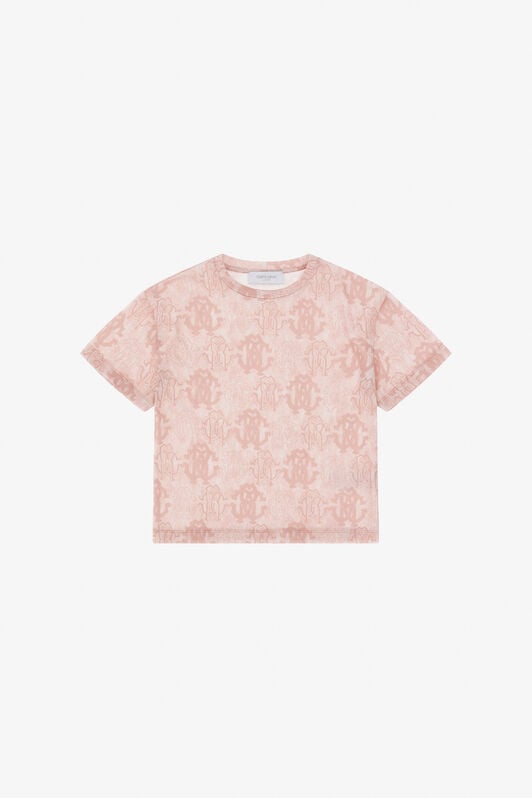 JU Monogram Tee JU Monogram Tee Pink TJT64S-JFM07