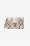 RC Snakeskin-print leather shoulder bag RC Snakeskin-print leather shoulder bag Light Brown RKB006-PZ1ON