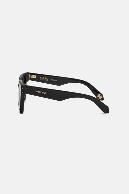 RC Rectangular front shape sunglasses SHINY BLACK VALD09-ID247