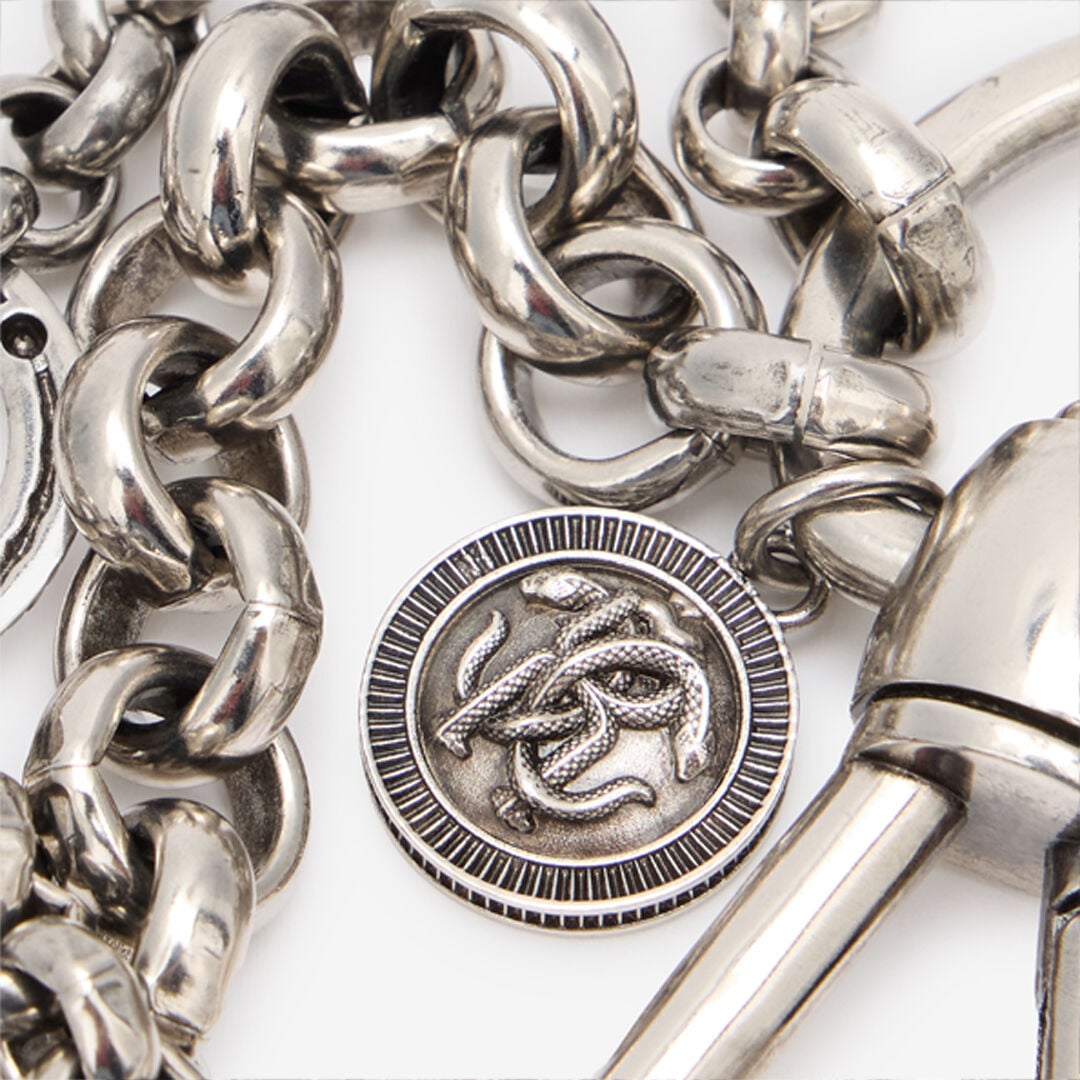 RC Chain With Snake And Fang RC Chain With Snake And Fang Silver URG008-AM258