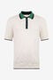 RC White Cable Knit Polo Shirt RC White Cable Knit Polo Shirt WHITE ROM90E-FEC31