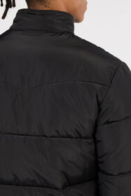 JC Black Puffer Jacket with Monogram JC BLACK VFT113-VF179