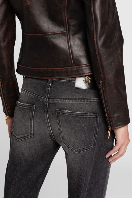 RC Schmal geschnittene Jeans Schwarz PKJ232-DN002