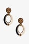 RC Logo Drop Earrings RC Logo Drop Earrings Black/White TKG005-AM021
