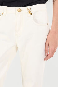 RC Pantalon À Imprimé Python Et Breloque Blanc UKJ232-KGN53
