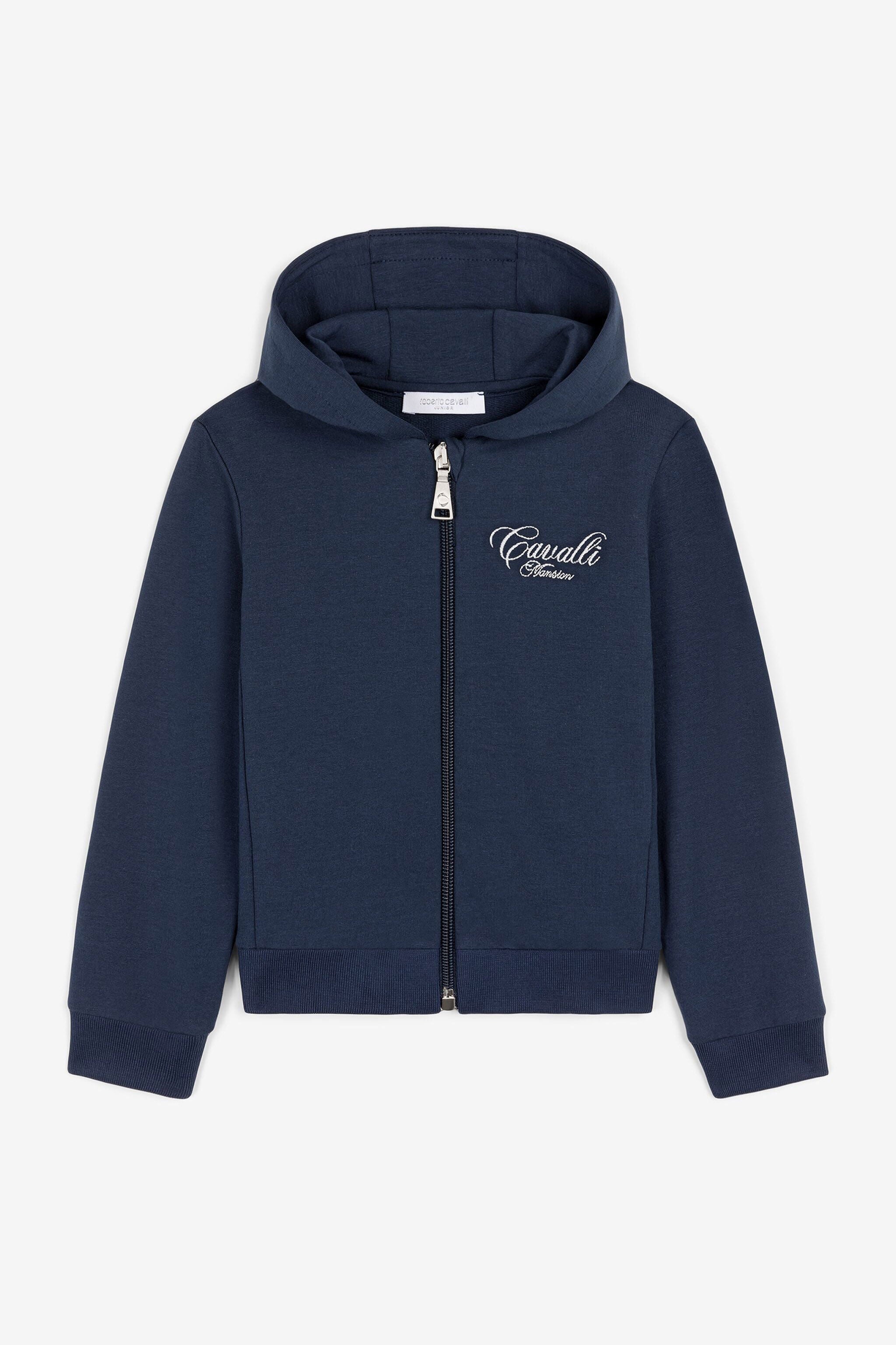 JU Hoodie mit Logo-Stickerei JU Hoodie mit Logo-Stickerei Dunkelblau OJT975-ISA2J