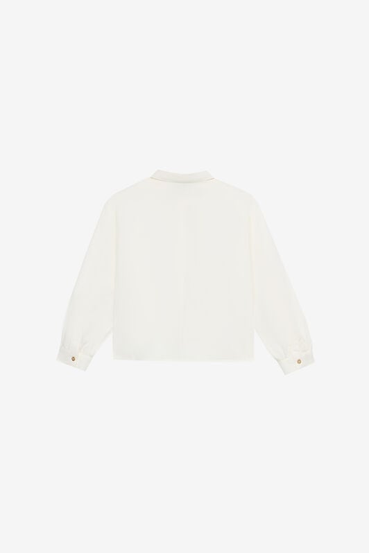 JU Shirt With Golden RC Monogram JU Shirt With Golden RC Monogram White UJT72B-CH004