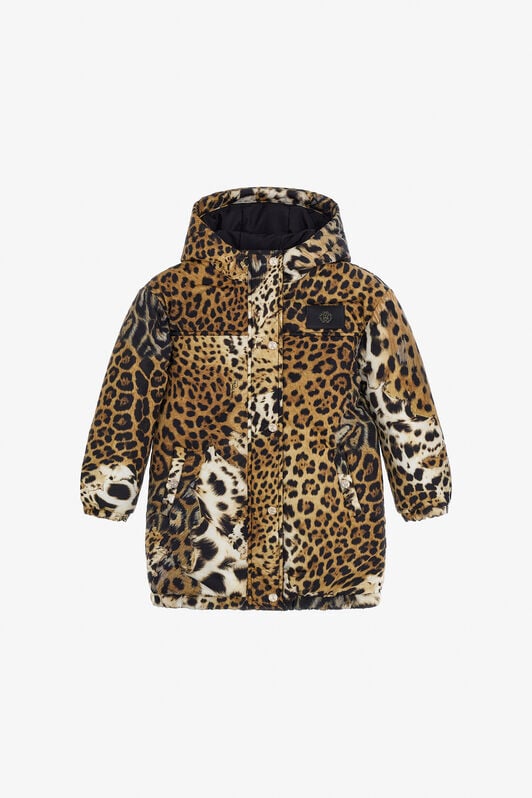 JU Giacca stampata con motivo pelle di giaguaro JU Giacca stampata con motivo pelle di giaguaro Marrone chiaro TJT42C-5RM10