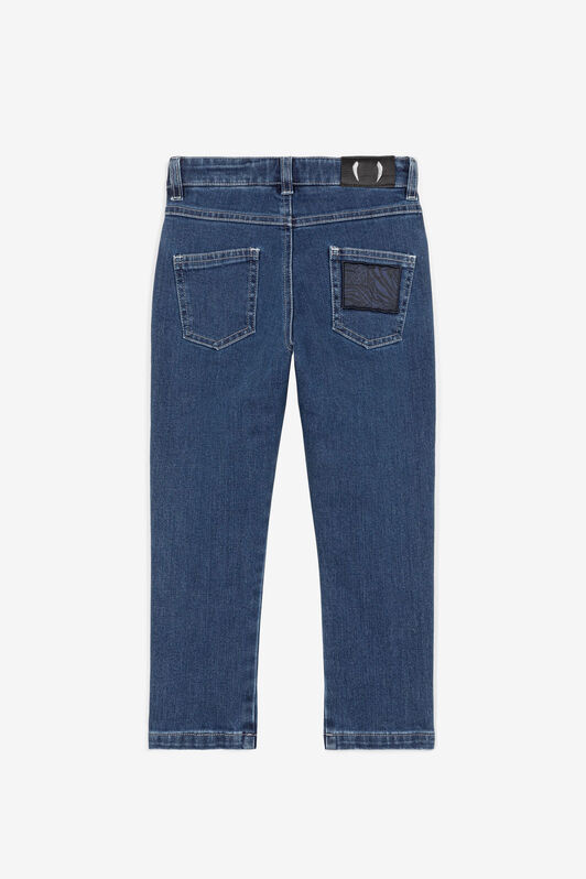 JU Jeans con applicazione Animalier Patchwork JU Jeans con applicazione Animalier Patchwork Blu scuro OJJ208-DS000
