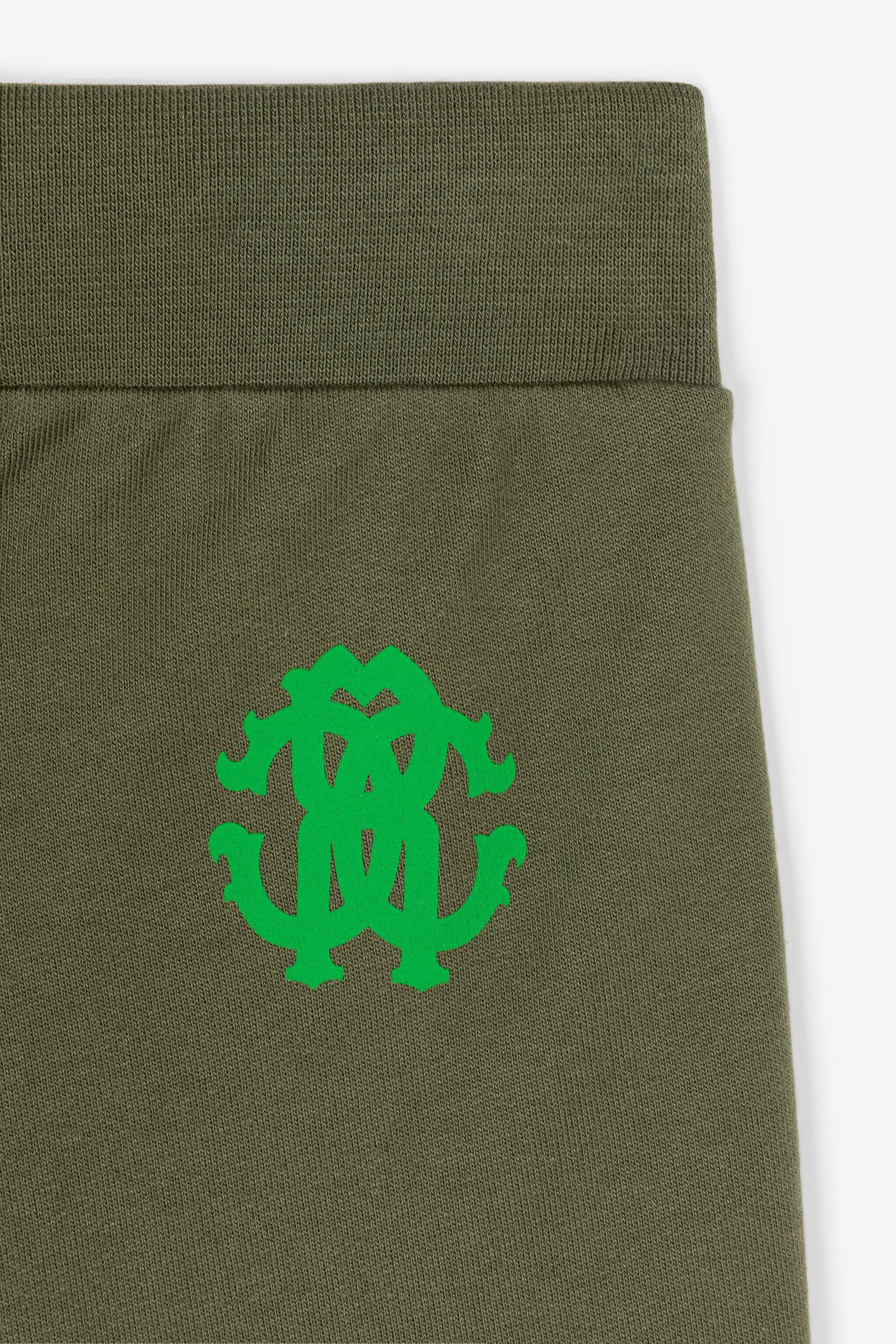 JU Pantaloni sportivi con Monogram RC JU Pantaloni sportivi con Monogram RC Verde scuro RJT233-CF050