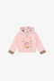 JU Sweat-Shirt À Imprimé Fleurs, Fruits Et Jaguar Skin JU Sweat-Shirt À Imprimé Fleurs, Fruits Et Jaguar Skin Rose TJT682-CF050