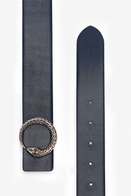 RC Ceinture Avec Boucle Serpent Noir URC001-PZU03