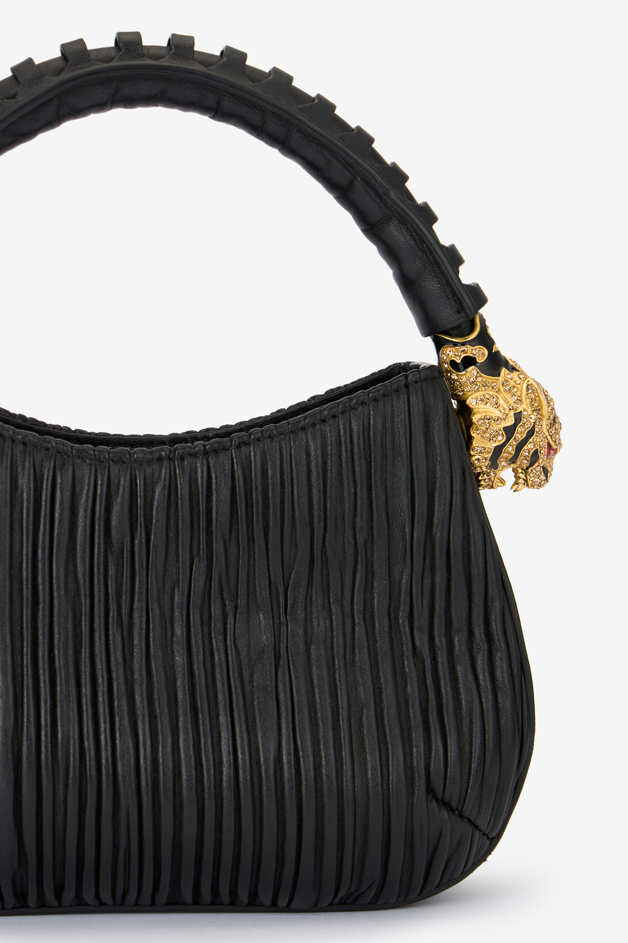 RC Hobo Roar Bag with bejeweled tigers RC Hobo Roar Bag with bejeweled tigers Black TWB002-PNP03