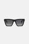 RC Rechteckige Sonnenbrille mit Frontfassung SHINY BLACK VALD08-ID246
