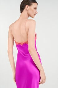 RC Fuchsia Silk Maxi Slip Dress FUCHSIA WQT110-SE042