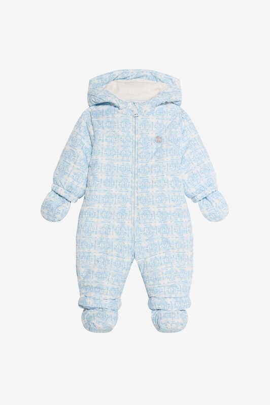 JU Padded Jumpsuit With Monogram Print JU Padded Jumpsuit With Monogram Print BABY BLUE VJT400-5RO44