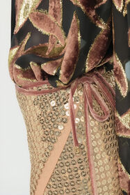 RC Gold Sequin Midi Skirt GOLD WWR305-TR007