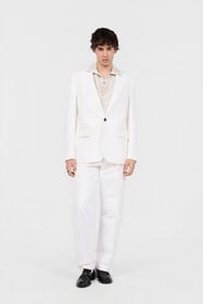 RC Jacket with Ray Print NATURAL WHITE XRT406-4NI15