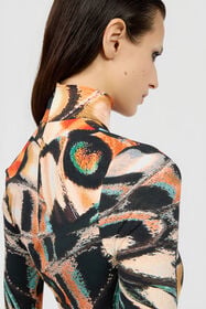 RC Top Estampado Butterfly BLACK/MULTICOLOR XQT608-LNT28
