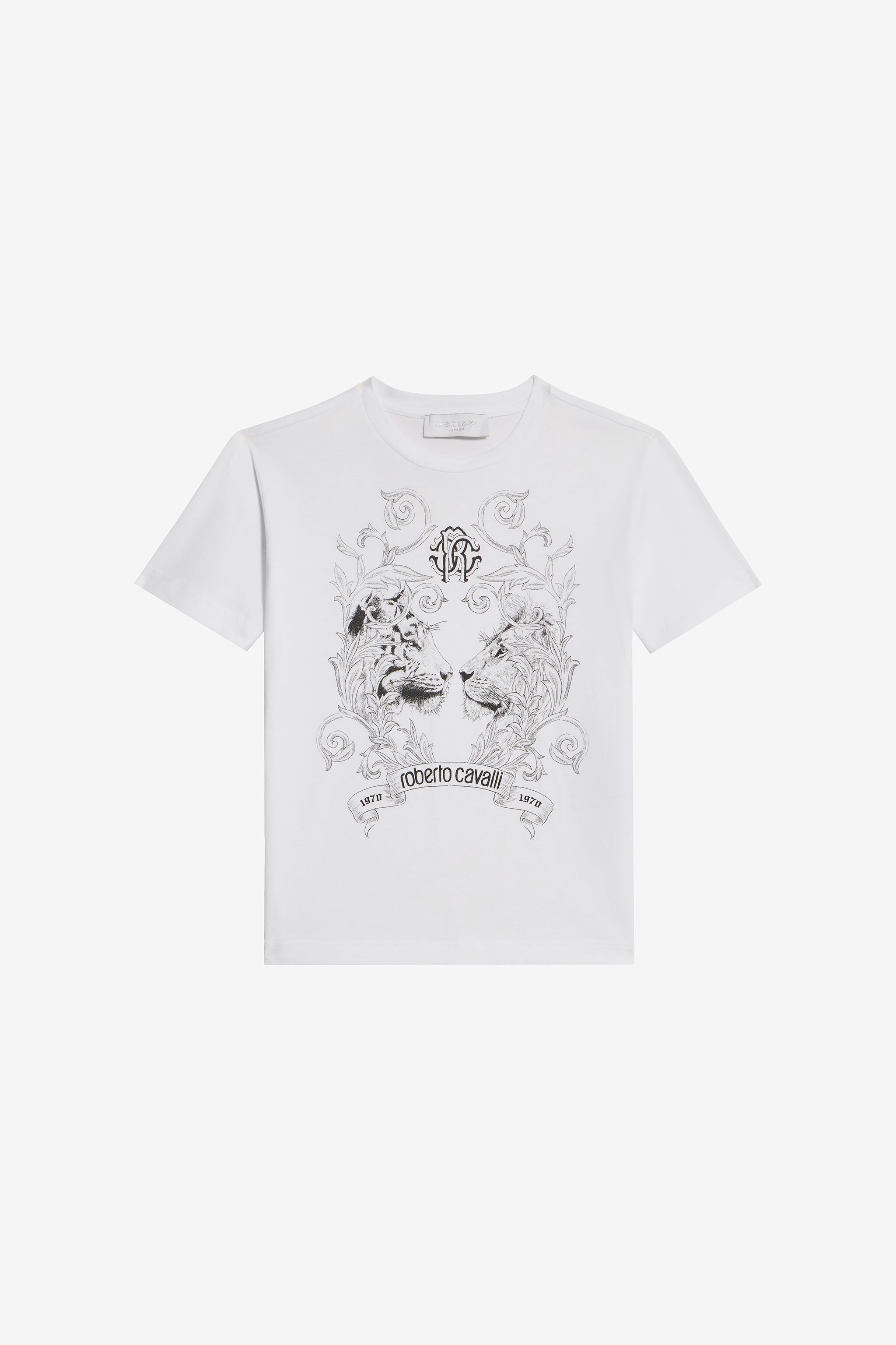 JU Cotton T-shirt with print JU Cotton T-shirt with print OPTICAL WHITE VJT60N-JD001