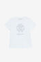 JU T-Shirt Avec Monogramme RC Et Signature En Strass JU T-Shirt Avec Monogramme RC Et Signature En Strass Blanc UJT62E-JD001