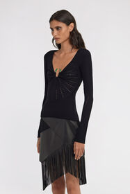 RC Long sleeve knit with Fang Negro TKM610-MI009