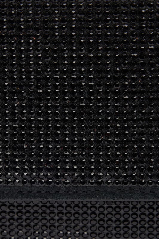 RC Pochette Nera Impreziosita da Cristalli con Mirror Snake Monogram RC Pochette Nera Impreziosita da Cristalli con Mirror Snake Monogram Nero POB00D-PZO09