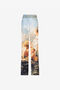 RC Graphic-print silk trousers RC Graphic-print silk trousers Light blue QWT210-4QG38