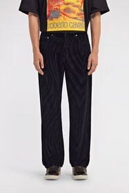 RC Zebra print Jeans Black TRT217-VKB79
