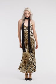 RC Jaguar Skin print lingerie dress Light Brown SKT166-4QG34