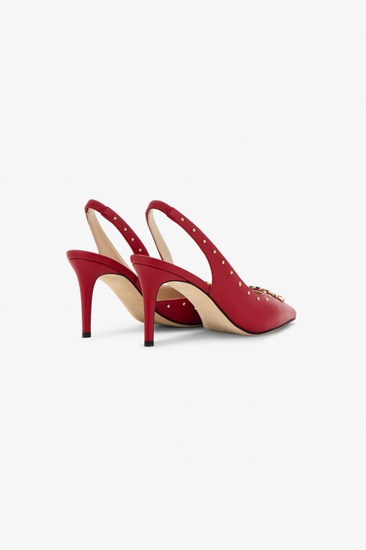RC Escarpins en cuir RC Escarpins en cuir Rouge OOS01E-PZ085