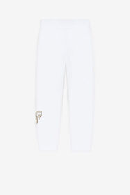 JU RC Monogram-Print Sweatpants White QJT209-CF050